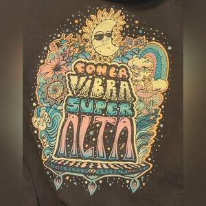 PLAYERO Sz Small Graphic Hoodie CON LA VIBRA SUPER ALTA NWT Distressed